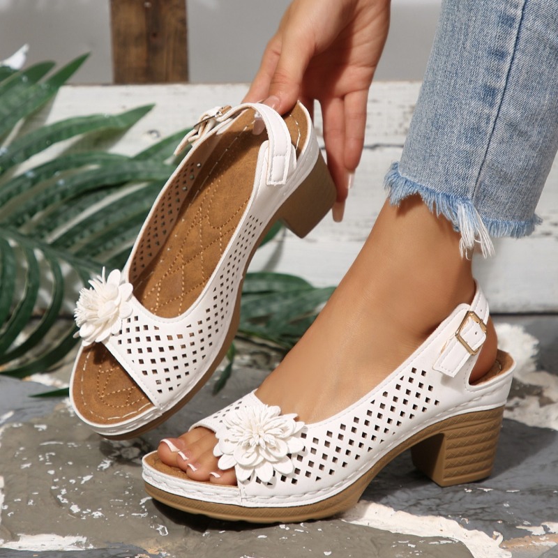 Women'S Shoes Toms - Sandalias de tacón grueso para mujer,