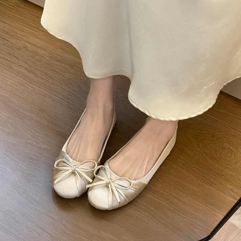 Shoes Women Pumps - Nuevos Zapatos Planos de Satén con
