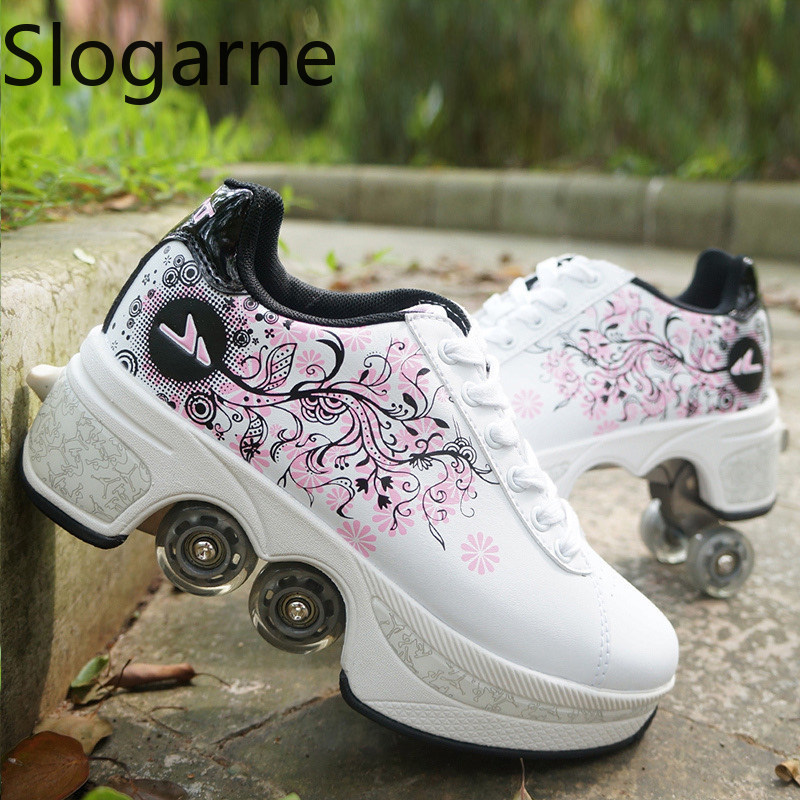 Women'S Shoes To Men'S - Zapatos de patines de 4 ruedas