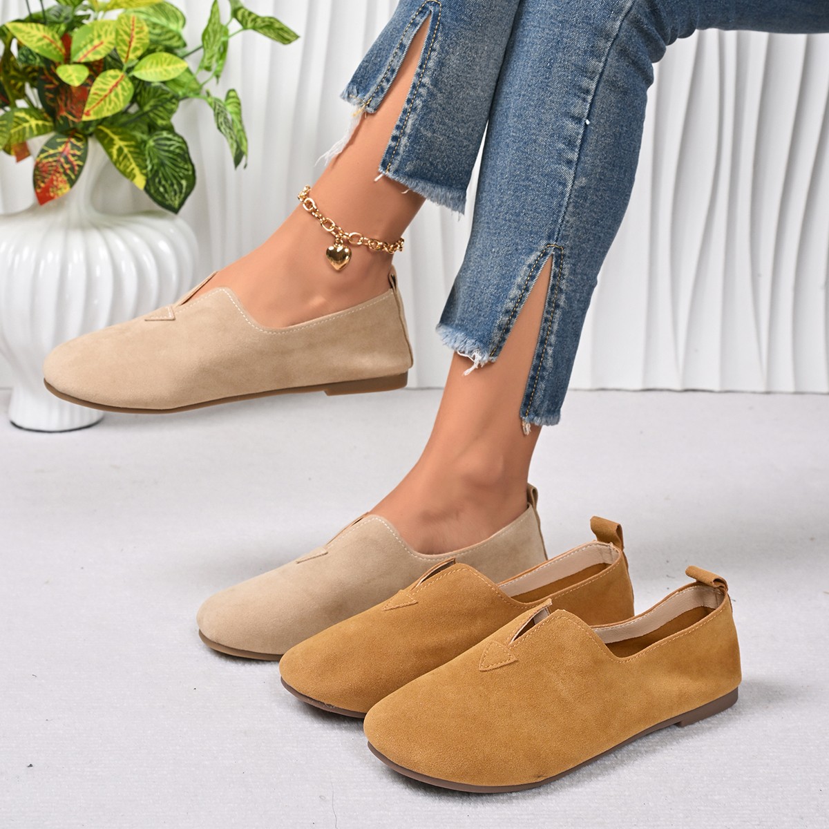 Women Shoes Quick Delivery - Zapatos planos para mujer, sin cordones,