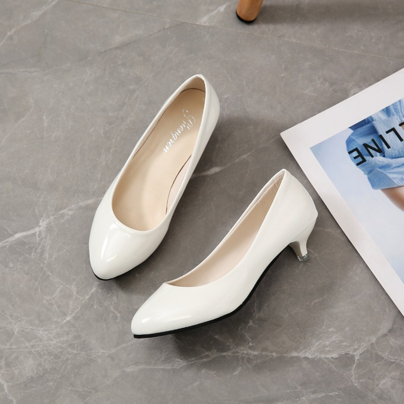 Zapatos de tacón medio para mu - Shoes Women Pumps reseña y precio