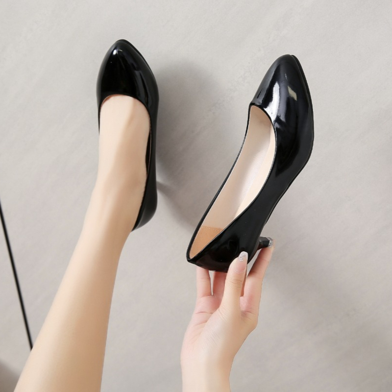 Zapatos de tacón medio para mu - Shoes Women Pumps reseña y precio