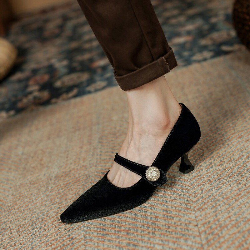 Zapatos Mary Jane con punta pu - Shoes Women Pumps reseña y precio