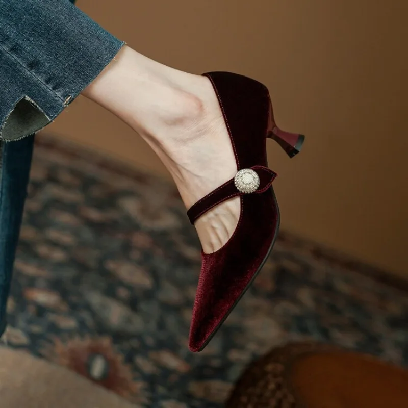 Zapatos Mary Jane con punta pu - Shoes Women Pumps reseña y precio