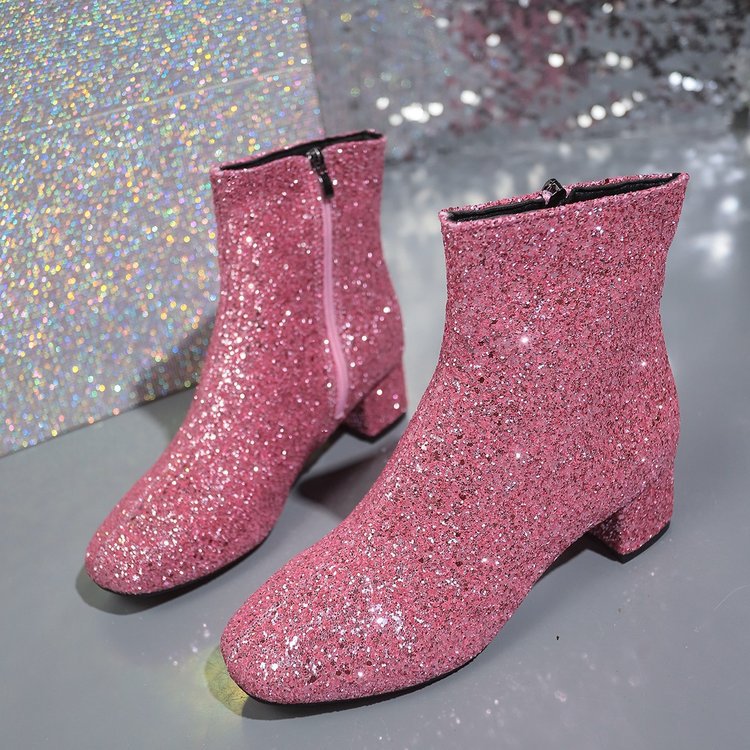 Botas De Mujer a la moda, bota - Block Heel Ankle Boots reseña y precio