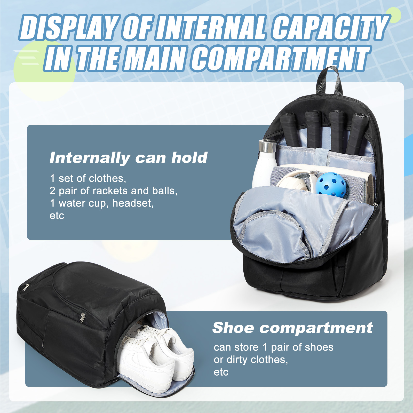 Bolsa de Tenis, Mochila de Ten - Women'S Shoes To Men'S reseña y precio