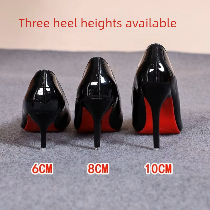 Zapatos de tacón de aguja de c - Patent Leather Pump reseña y precio