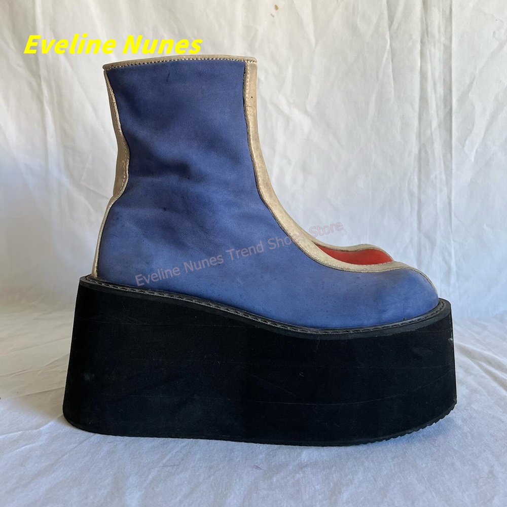 Botines de Plataforma Rojos y  - Block Heel Ankle Boots reseña y precio