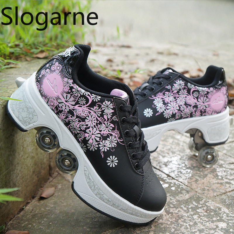 Zapatos de patines de 4 ruedas - Women'S Shoes To Men'S reseña y precio