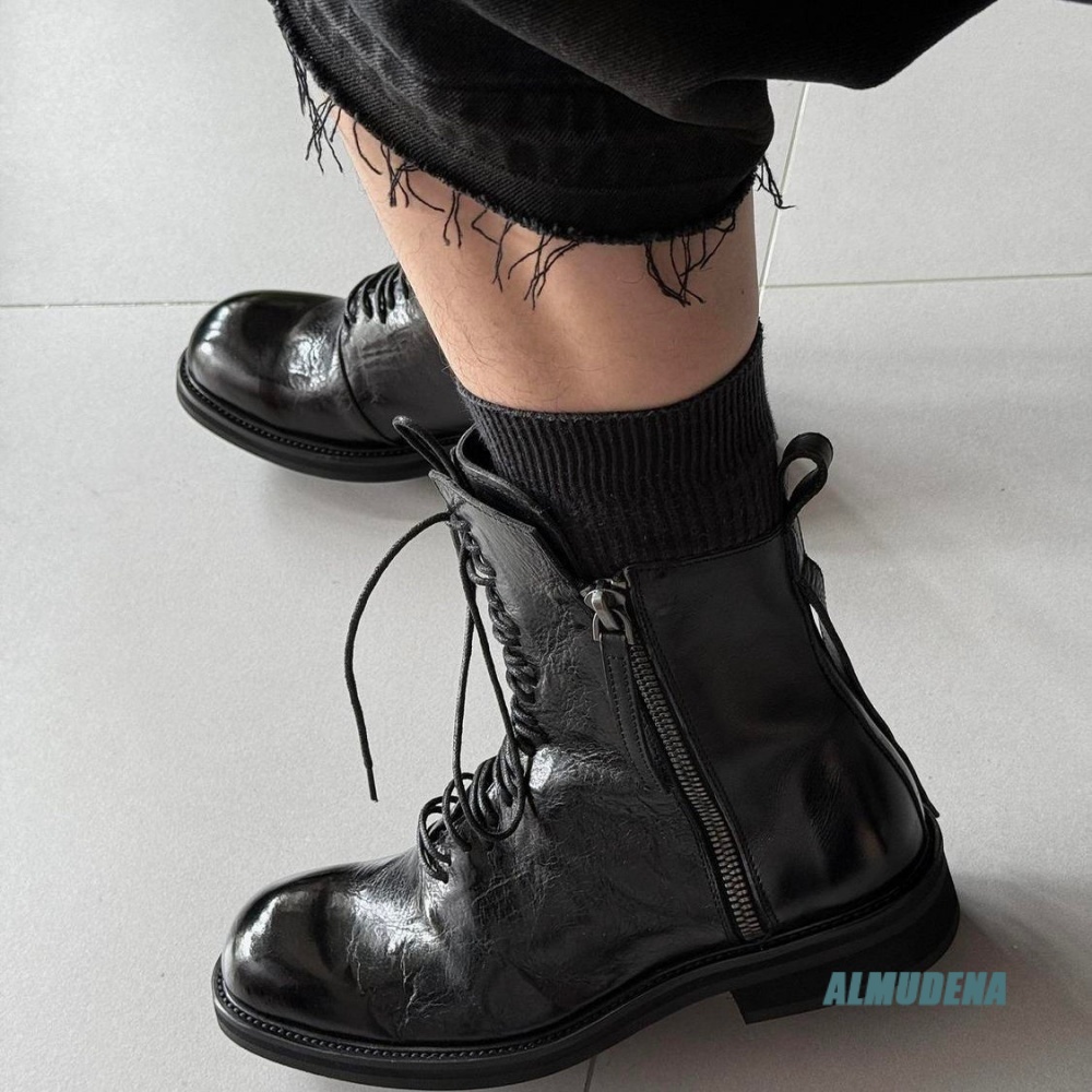 Botas de Tobillo Altas para Ho - Block Heel Ankle Boots reseña y precio