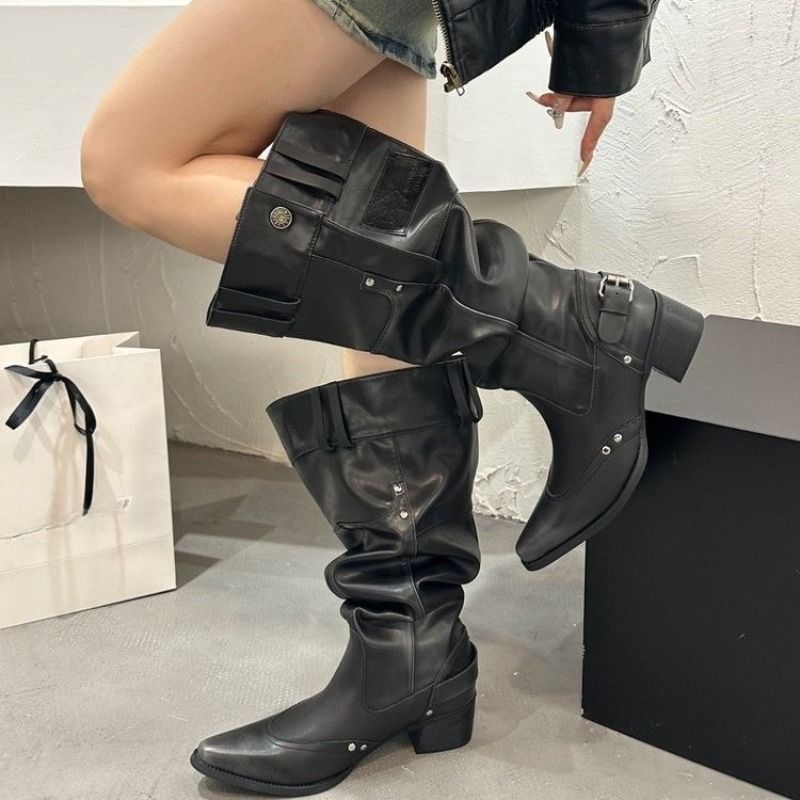 Botas individuales envueltas p - Block Heel Ankle Boots reseña y precio