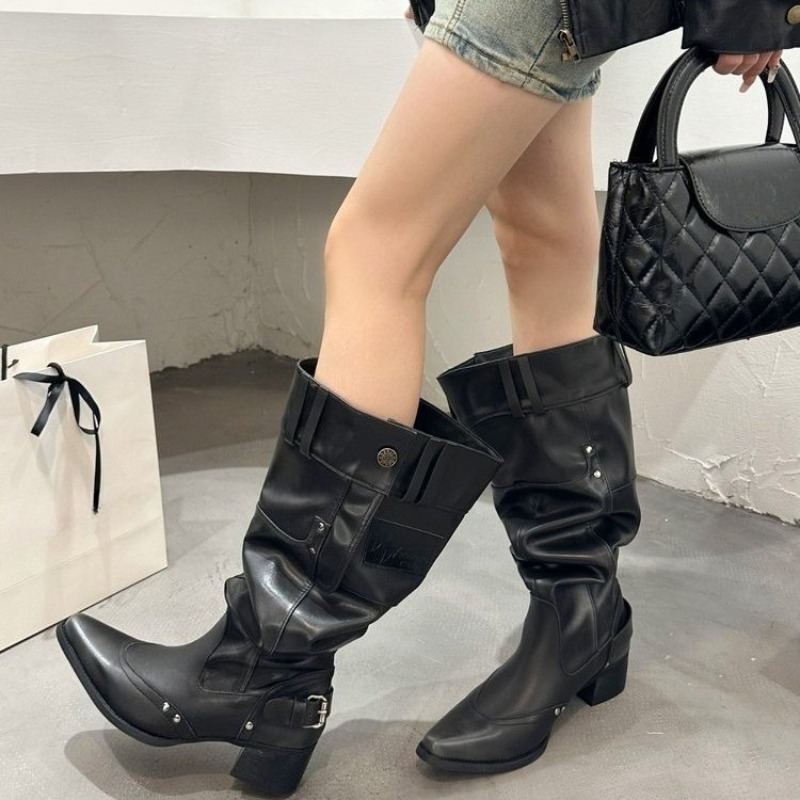 Botas individuales envueltas p - Block Heel Ankle Boots reseña y precio