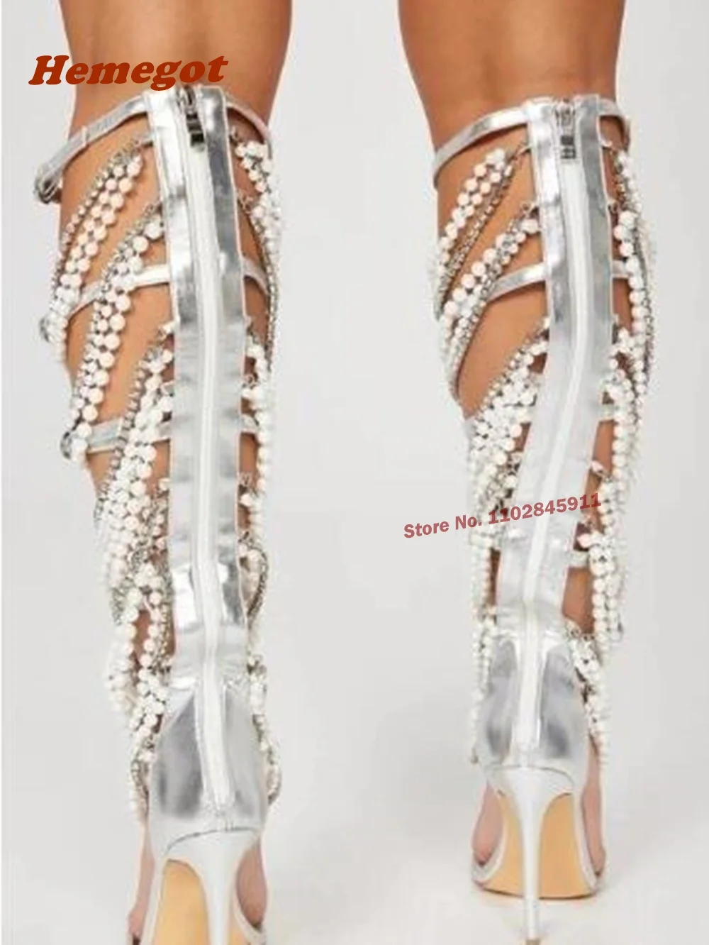 Sandalias con cadena de Metal  - Women Shoes Zipper reseña y precio