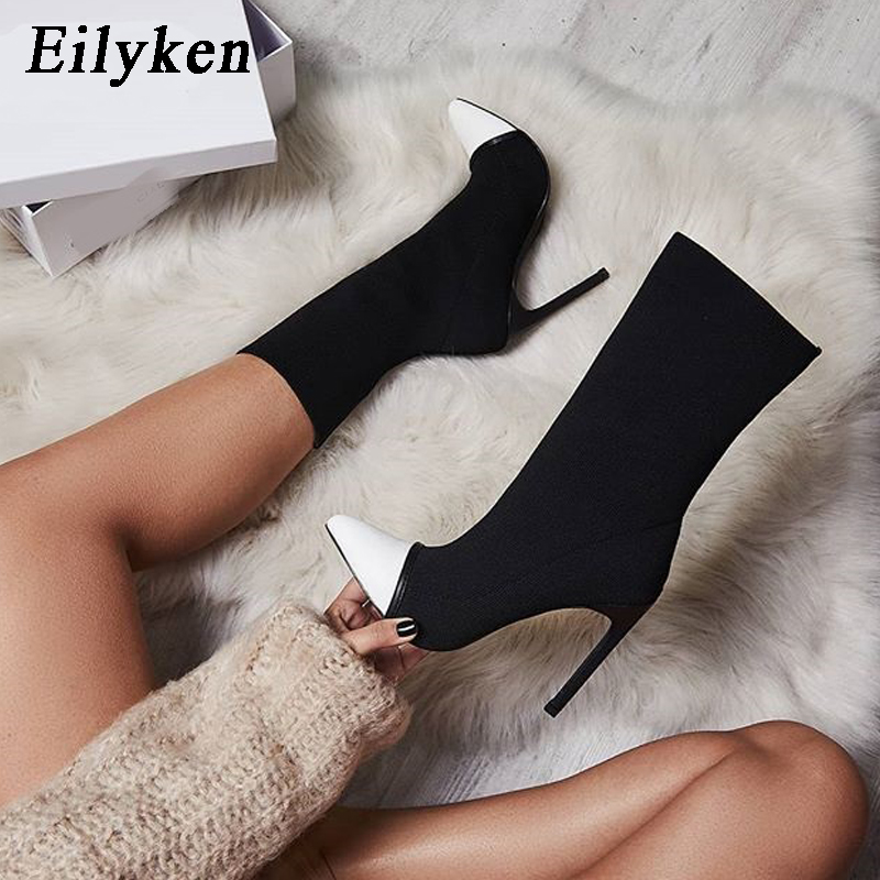 Eilyken-Botines cortos de tela - Block Heel Ankle Boots reseña y precio